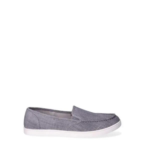 Women's Slip-On Surf Moc Sneakers - Memory Foam Insole, Size 9, Gray - Picture 2 of 5